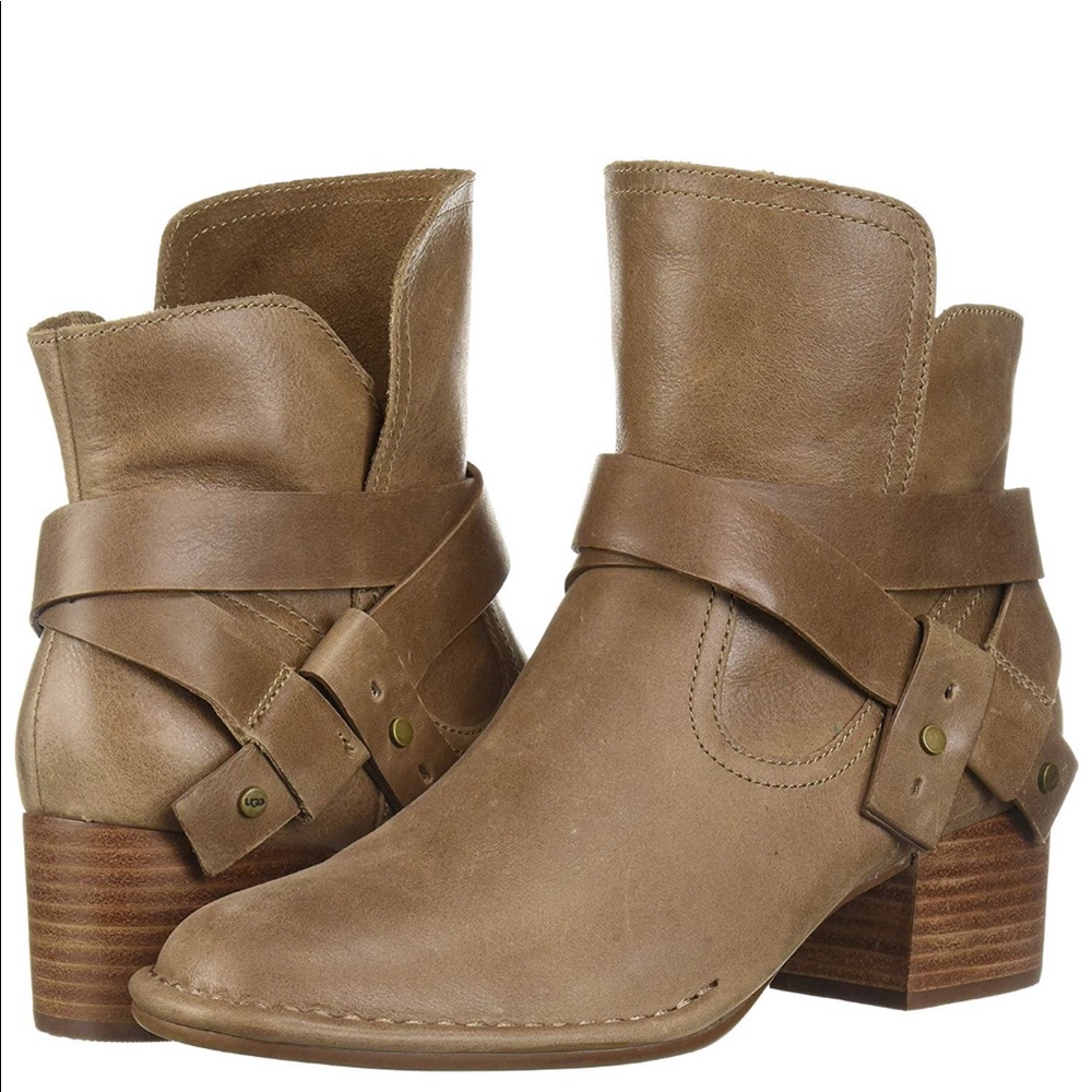 New leather Ugg booties size 6